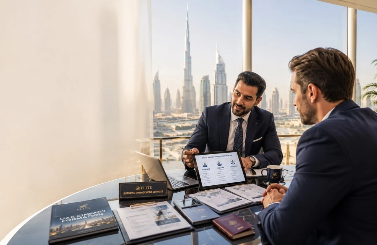 Discussing UAE Corporate Formations with Elite Business Management Services